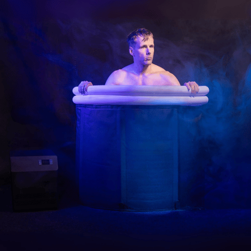 FrostDip Barrel 400 Rigid Ice Bath, Aluminium Frame Cold Plunge Tub, 400L