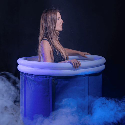 FrostDip Barrel 400 Rigid Ice Bath, Aluminium Frame Cold Plunge Tub, 400L